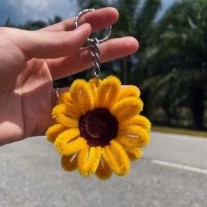 yellow-floral-keychain